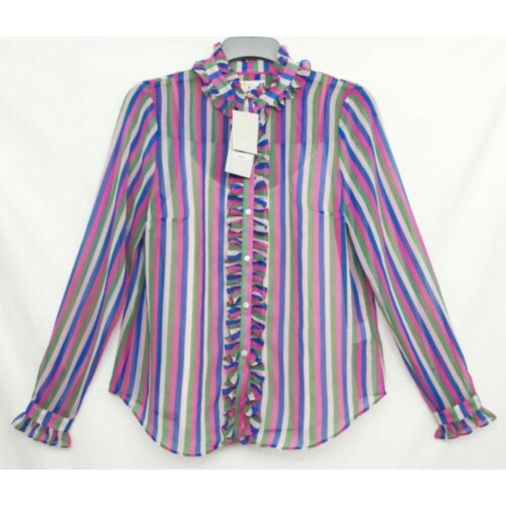 NWT Boden Striped Long Sleeve Top Womens Size 8